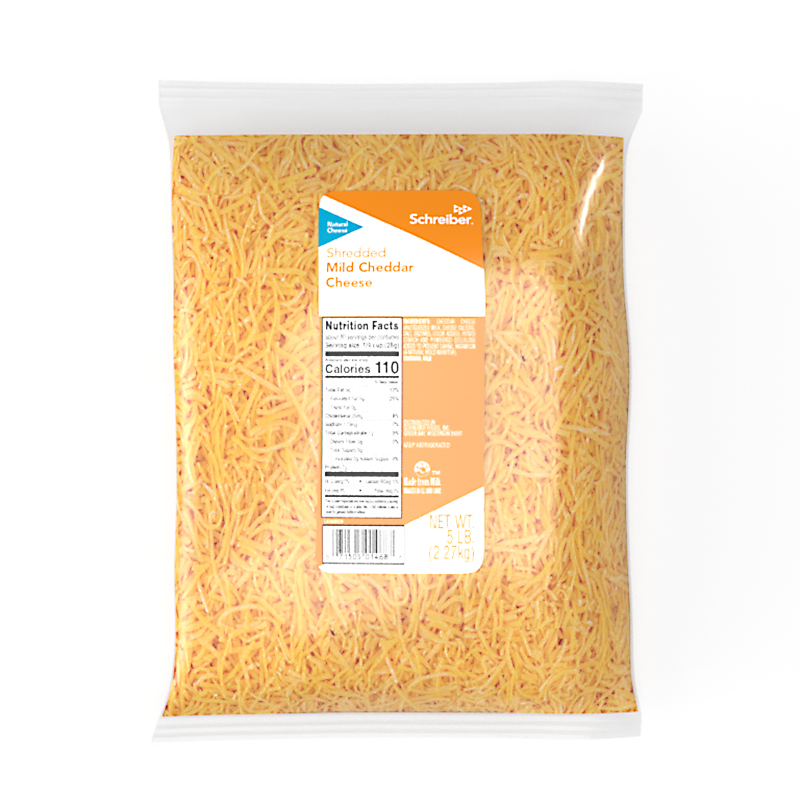 Schreiber Colored Cheddar Cheese Shredded 2.2 kg Makroclick