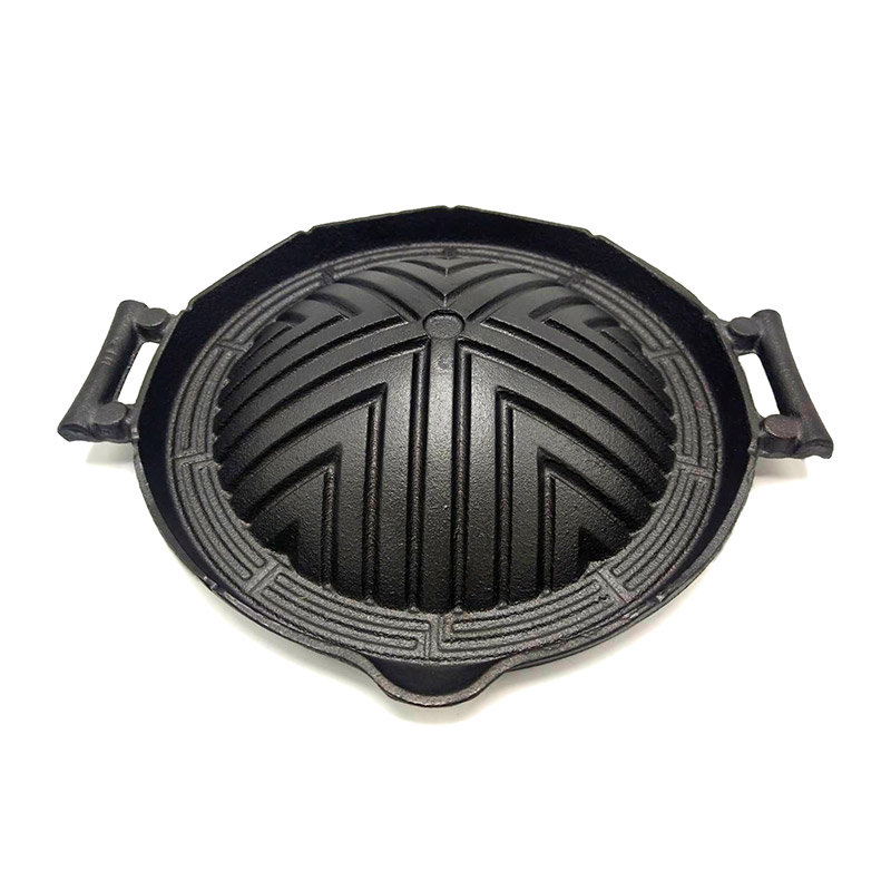 Color Kit Cast Iron Korean BBQ Grill Pan 27 cm Makroclick