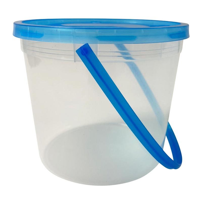 aro Round Plastic Bucket with Color Lid 1300 ml x 20 Sets Makroclick