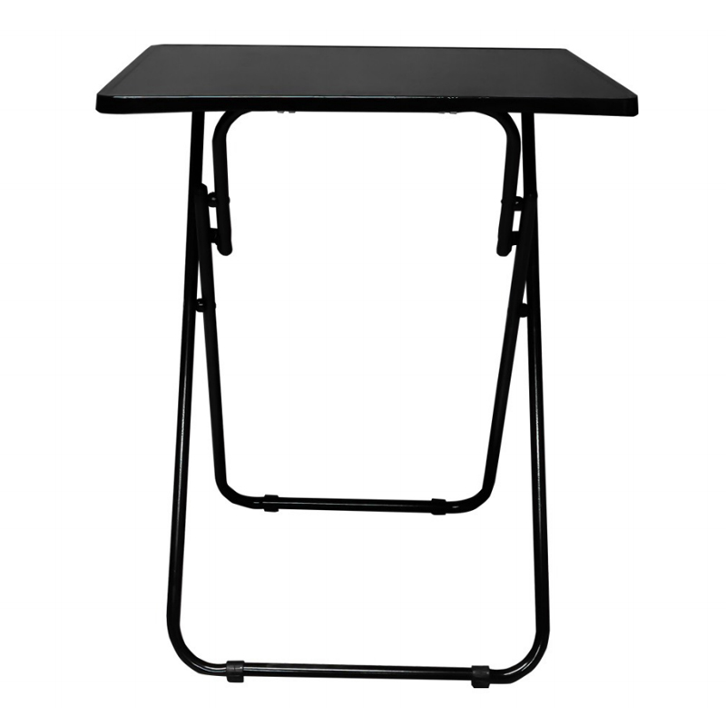 โต๊ะพับเล็กเหล็ก สีดำ Makroclick