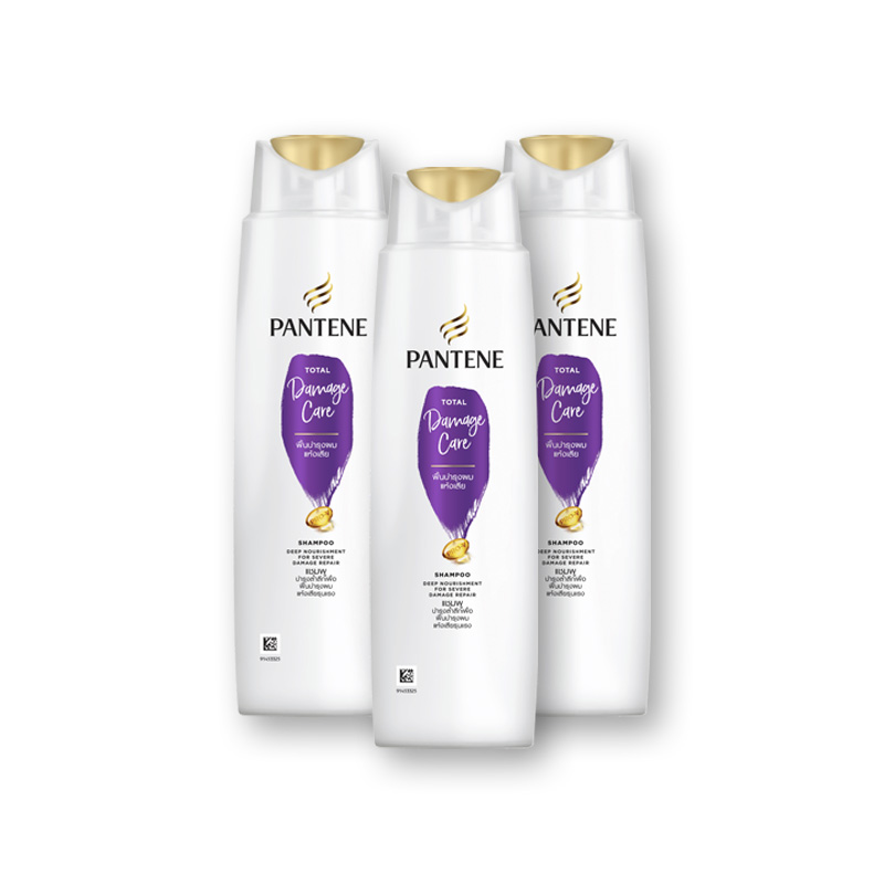 Pantene Shampoo Total Damage Care 120 ml x 3 Bottles Makroclick