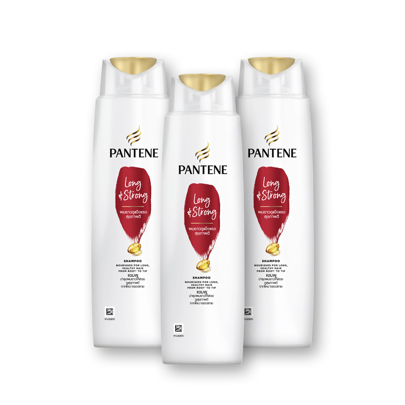 Pantene Shampoo Long and Strong 120 ml x 3 Bottles Makroclick