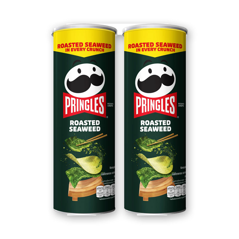 Pringles Potato Chips Roasted Seaweed Flavor 97g x 2 Cans Makroclick